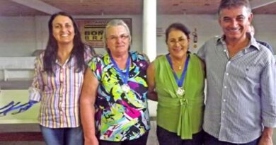 Campeãs da CANASTRA: Maria Izolete Lima Rosa e Inês Weber Assing do Grupo de Idosos de Teresópolis